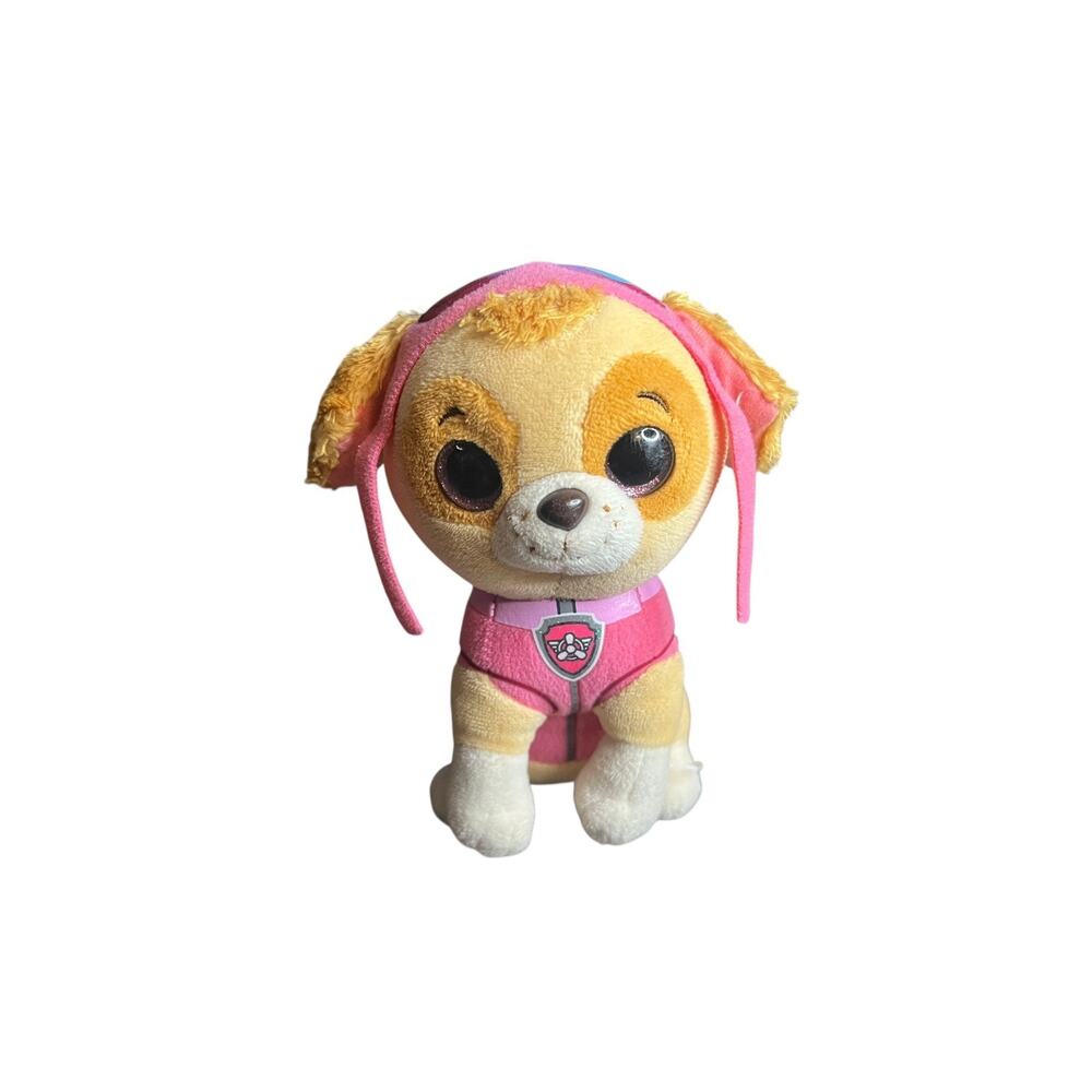 Ty PAW Patrol Beanie Boos Skye Plush Dog Stuffed Animal Pink 2018 6 Inch